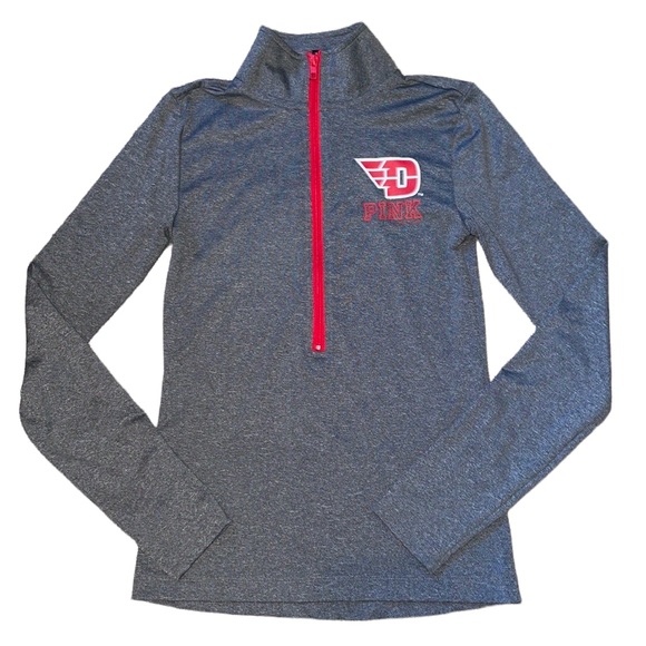 PINK Victoria's Secret Tops - PINK University of Dayton XS pullover womens long sleeve top shirt UD gray